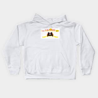 California future license plate Kids Hoodie